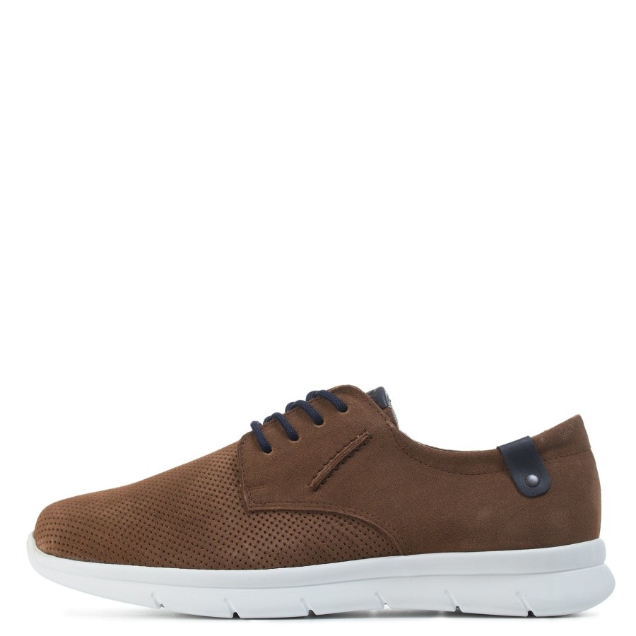 Pomar Sneakerit | Tikka Miesten Mokkanahka Sneakerit Cognac Suede/White Sole