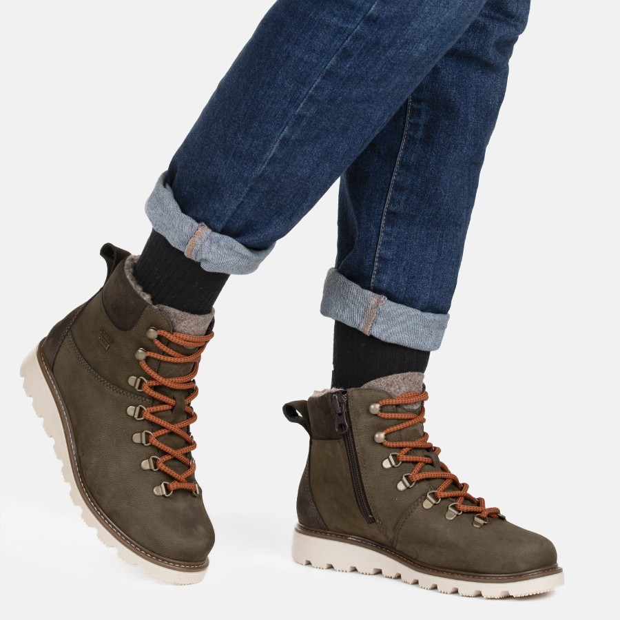 Pomar Pomar +Plus | Terho Naisten Pomar+ Gore-Tex® Nilkkurit Olive Nubuck/Tan S