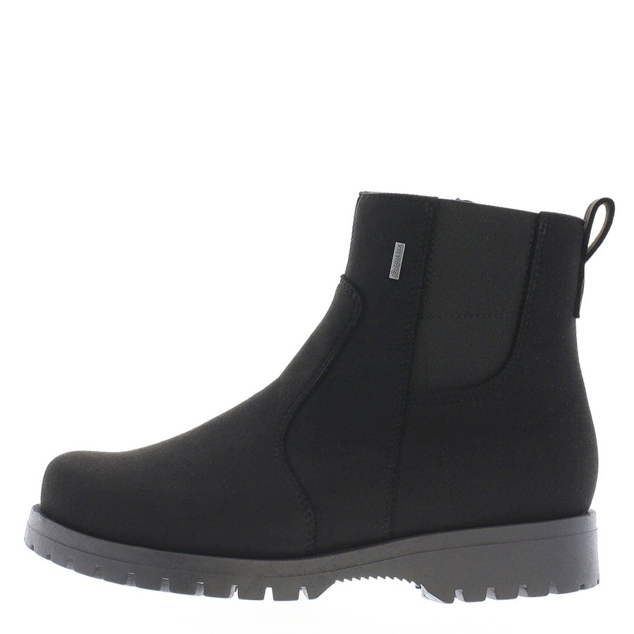 Pomar Vegan | Kataja Naisten Vegaaniset Gore-Tex® Chelsea Nilkkurit Black Micro Suede/Blk S