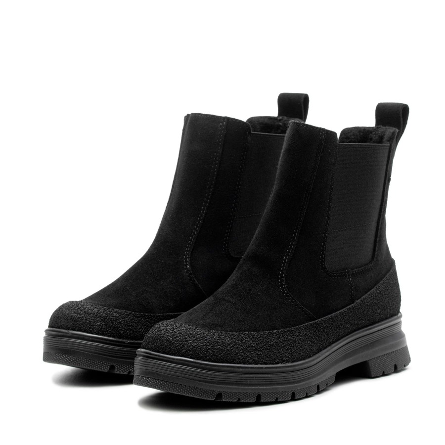 Pomar Chelsea-Nilkkurit | Kuutamo Naisten Gore-Tex® Nilkkurit Black Suede/Pu-Suede