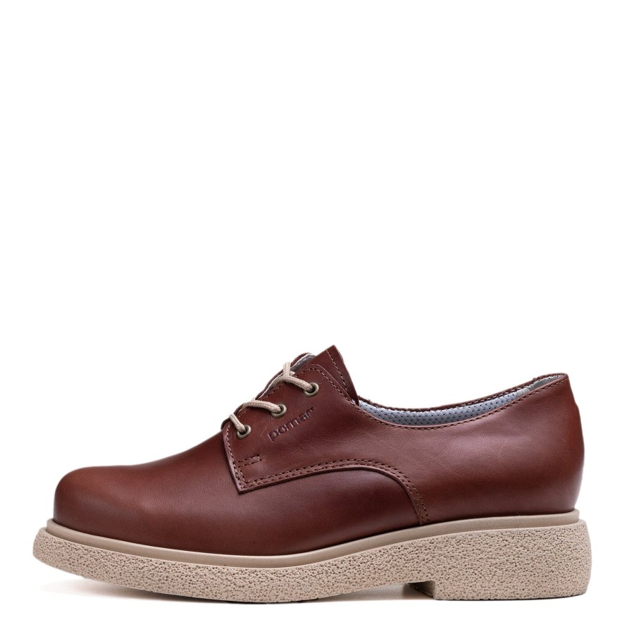 Pomar Loaferit & Kavelykengat | Piki Naisten Kavelykengat Brown Nappa/Bege Gardenia