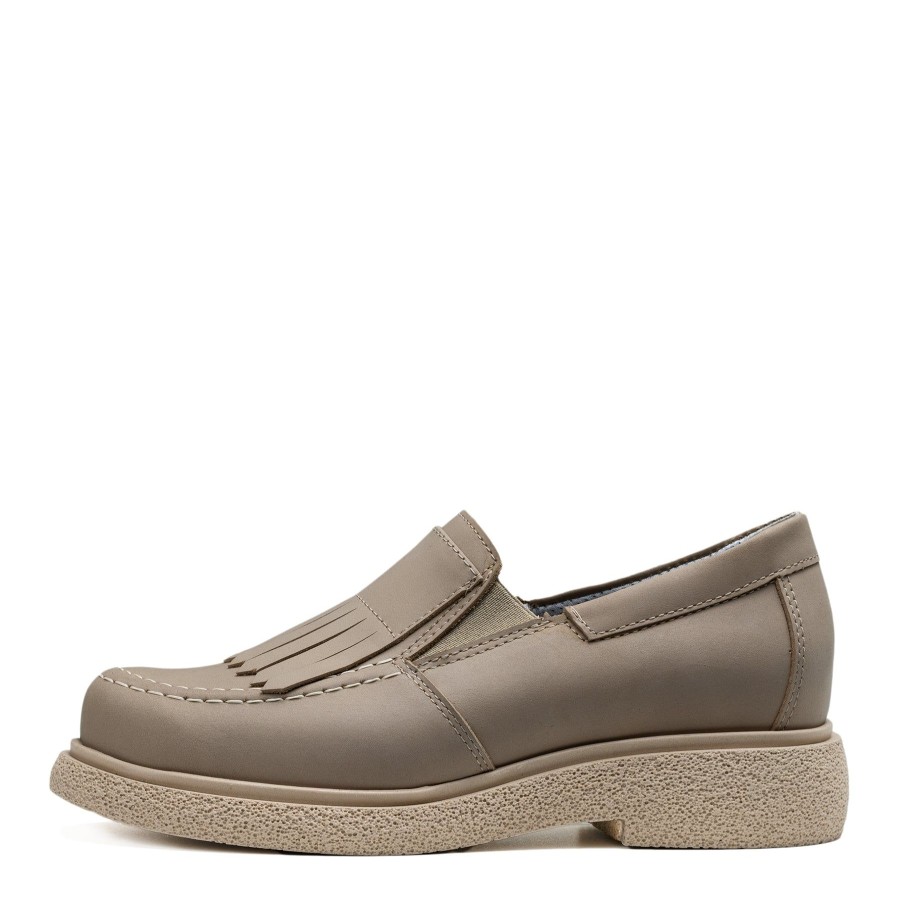 Pomar Loaferit & Kavelykengat | Matara Naisten Loaferit Beige Nubuck/Beige Sole