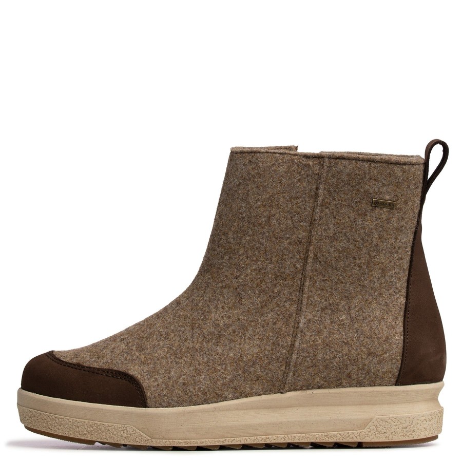 Pomar Nilkkurit | Ruska Miesten Gore-Tex® Huopanilkkurit Sand Felt/Beige Sole