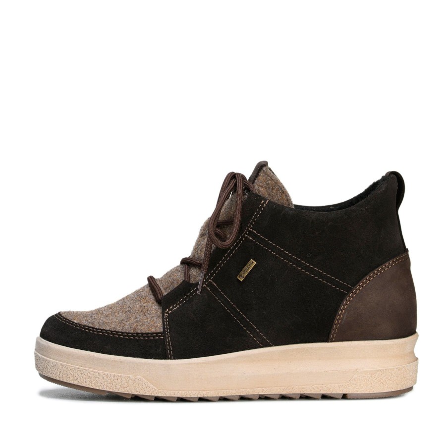 Pomar Nauhanilkkurit | Nova Naisten Gore-Tex® Nilkkurit Bark Suede/Felt/Nubuck