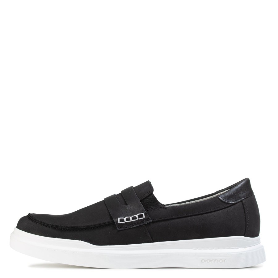 Pomar Sneakerit | Taivas Miesten Loafer Black Nubuck/Bl.Nappa