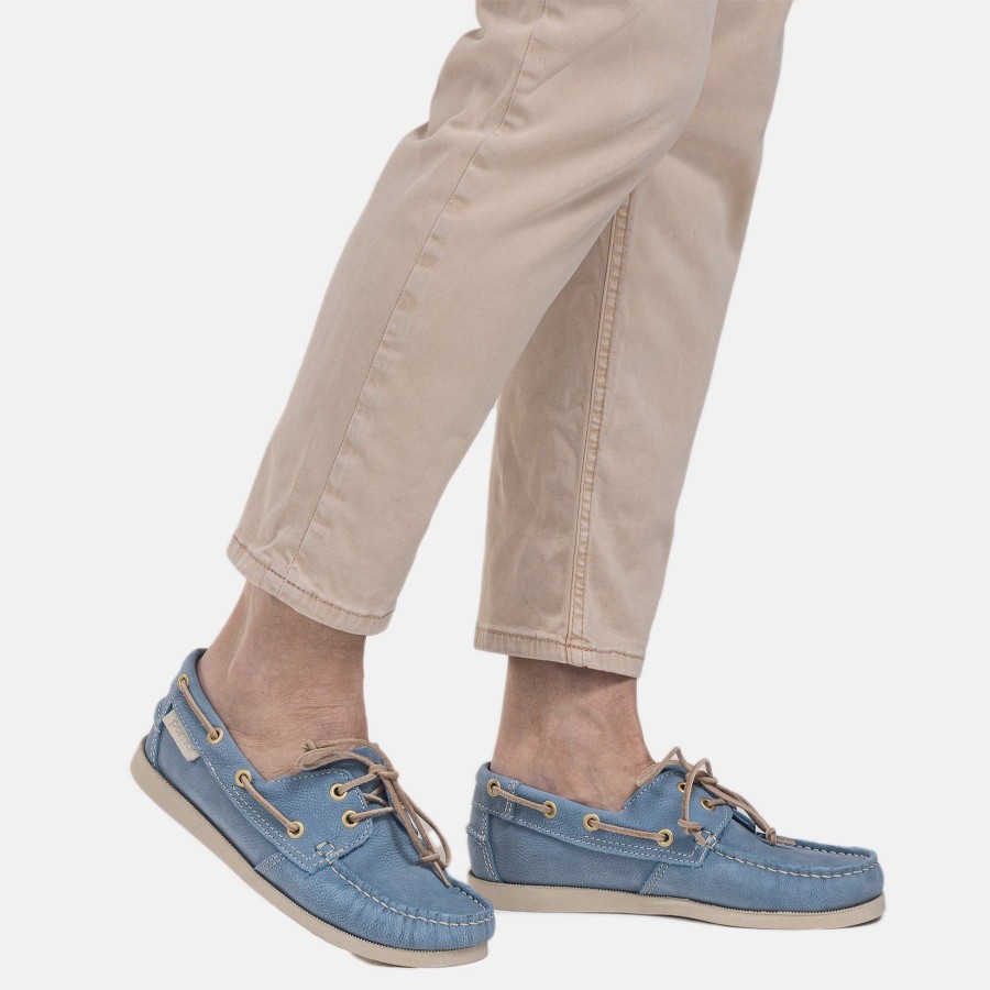 Pomar Loaferit & Kavelykengat | Jolla Naisten Zero Waste Purjehduskengat Blue Nubuck