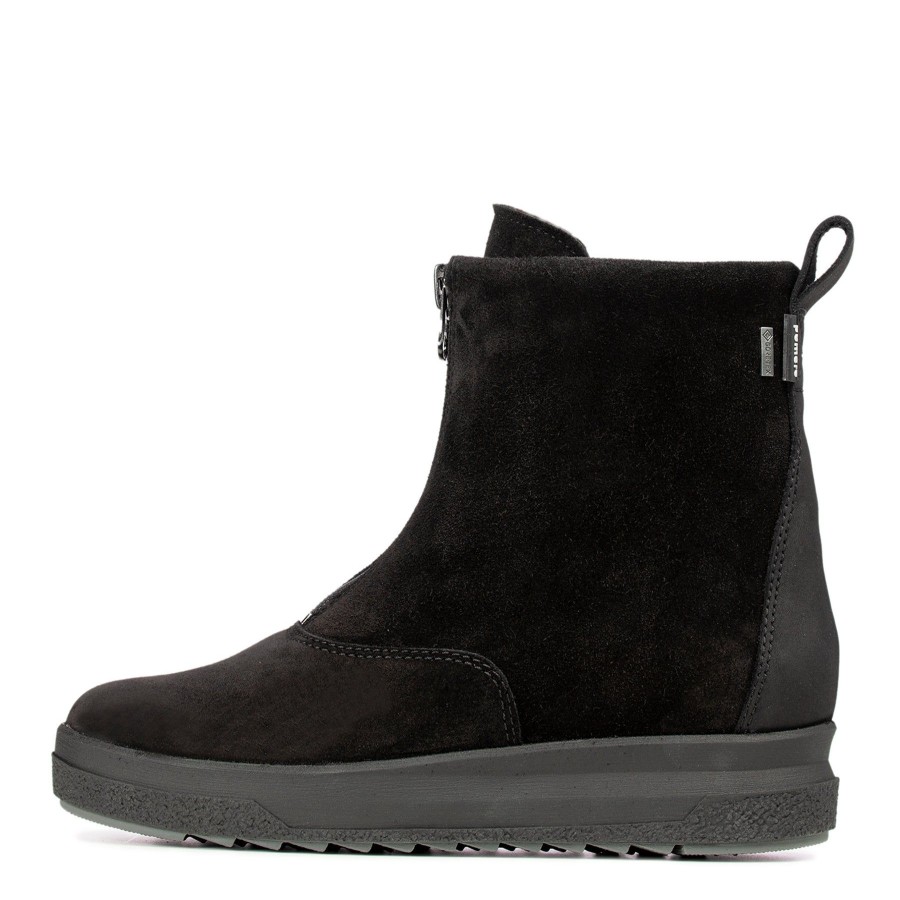 Pomar Talvinilkkurit | Uurre Naisten Gore-Tex® Nilkkurit Black Suede/Waxy (Fur L)