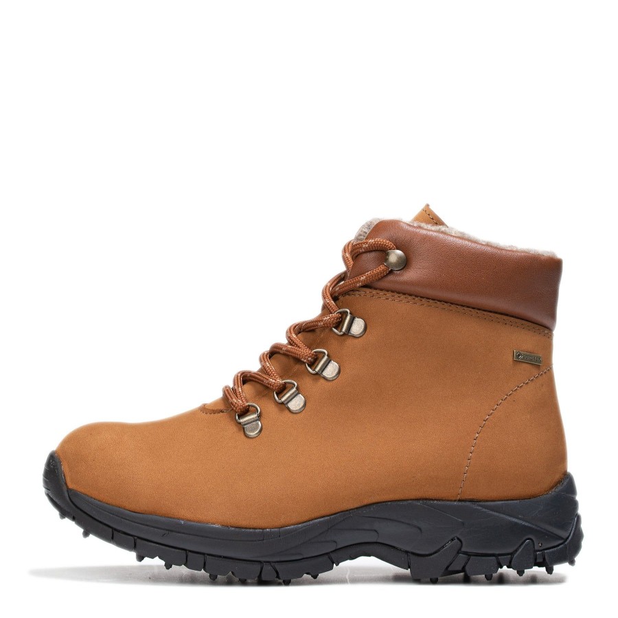 Pomar Nauhanilkkurit | Kaakkuri Naisten Gore-Tex® Nilkkurit Nastapohjalla Tan Nubuck/Spike Sole