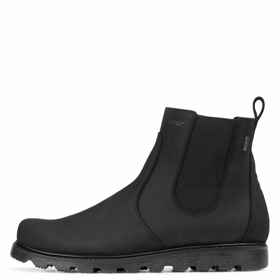 Pomar Nilkkurit | Raja Miesten Gore-Tex® Nilkkurit Black Waxy/Black Sole