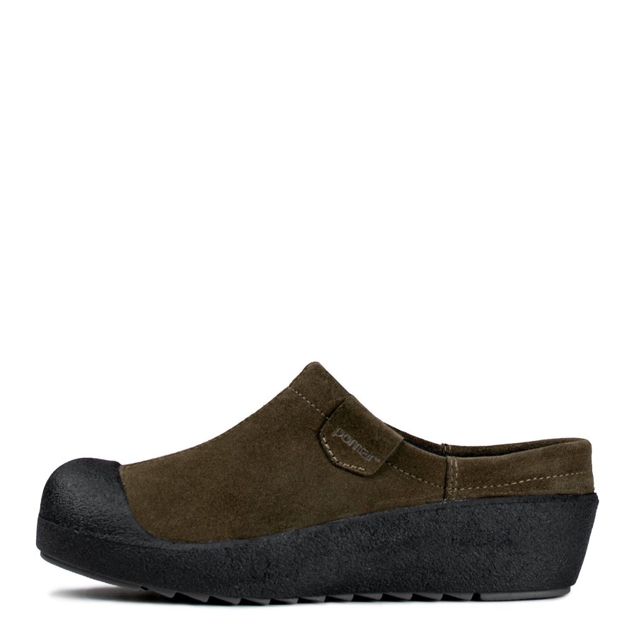 Pomar Loaferit & Kavelykengat | Hertta Naisten Pistokkaat Olive Suede