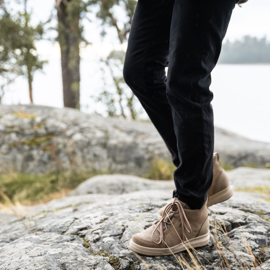 Pomar Sneakerit | Nova Naisten Gore-Tex® Nilkkurit Sand Suede/Felt/Nubuck