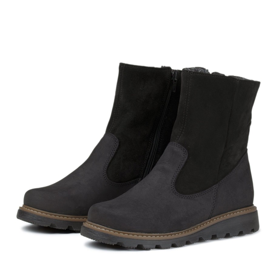 Pomar Talvinilkkurit | Pello Naisten Gore-Tex® Nilkkurit Black Nubuc/Suede/Black Sole