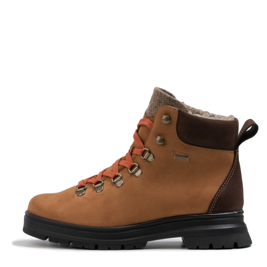 Pomar Talvinilkkurit | Naava Naisten Gore-Tex® Nilkkurit Tan Nubuck/Bark Nubuck