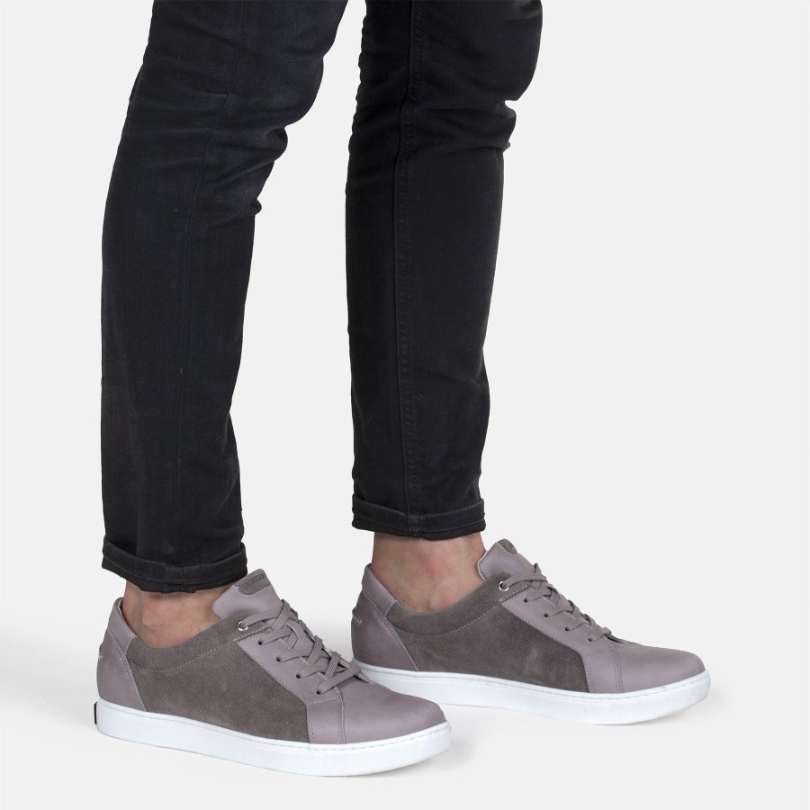 Pomar Sneakerit | Kaski Miesten Zero Waste Sneakerit Light Grey Nubuck/Earth Suede