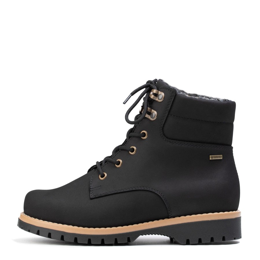 Pomar Nauhanilkkurit | Rae Naisten Gore-Tex® Nilkkurit Black Waxy (Blk/Tan S)