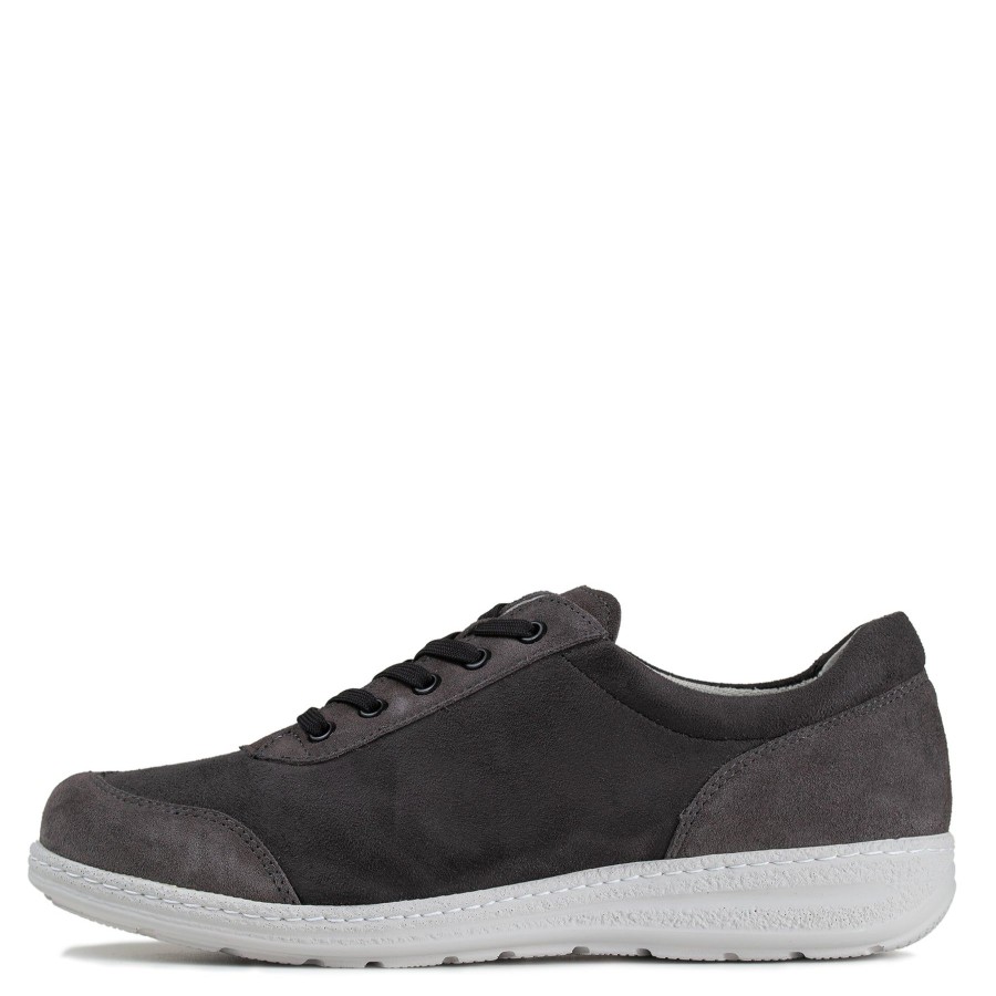 Pomar Sneakerit | Kuu Miesten Pomar+ Stretch Kavelykengat Grey Suede/Granit Str/Light So