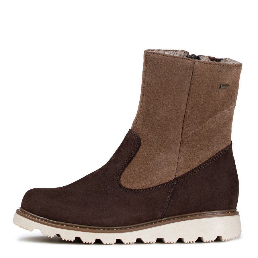 Pomar Chelsea-Nilkkurit | Pello Naisten Gore-Tex® Nilkkurit Bark Nubuck/Suede/Wht S