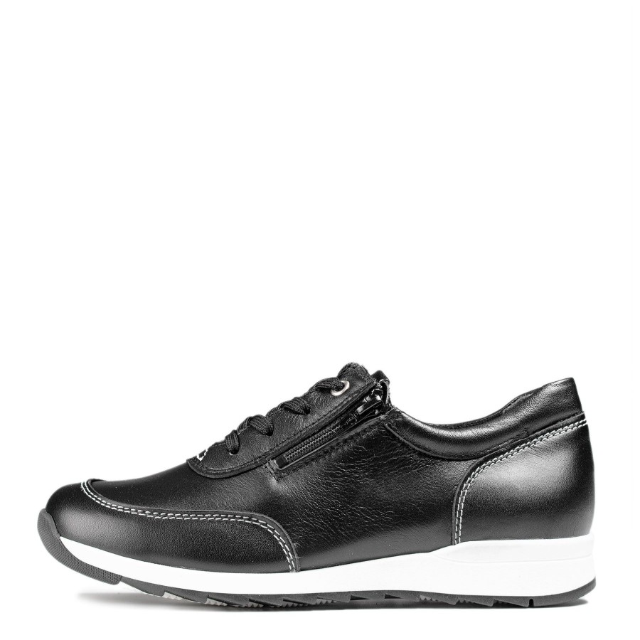 Pomar Sneakerit | Marja Naisten Tennarit Black Soft Nappa (Wht S, St)