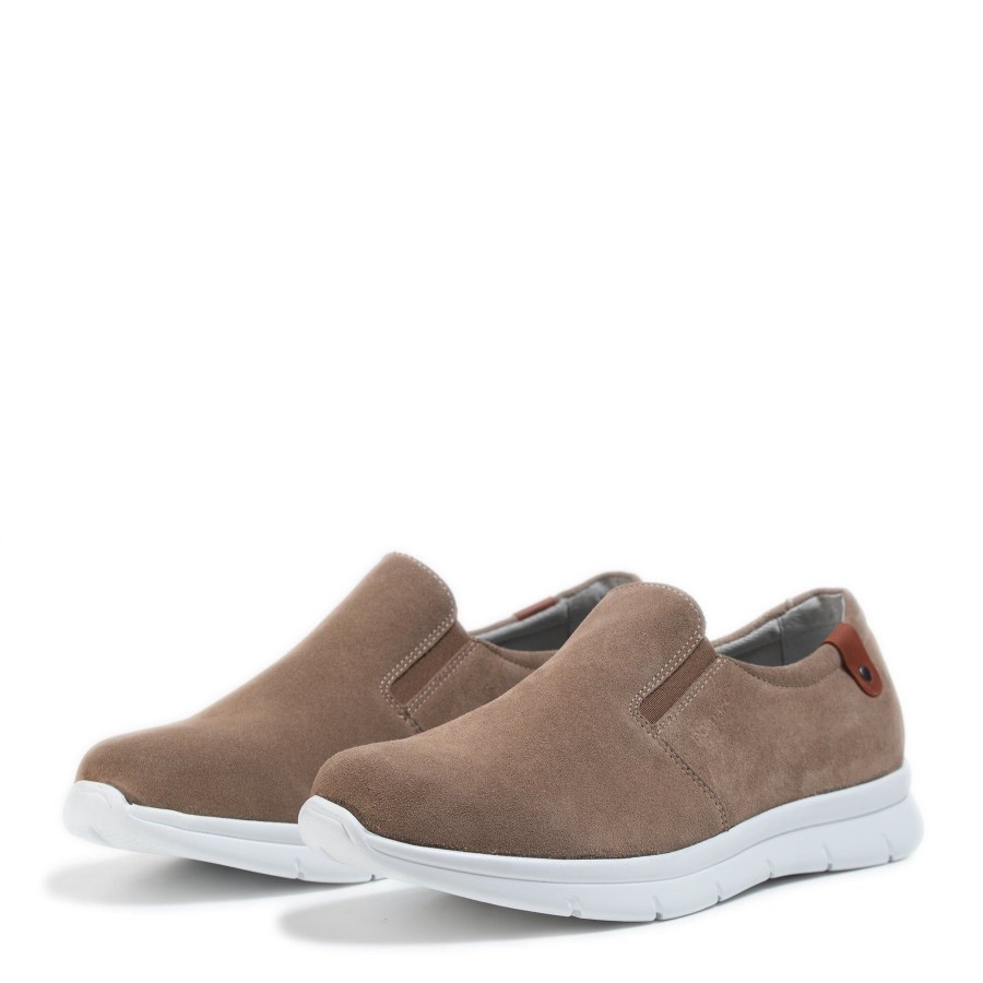 Pomar Sneakerit | Silmu Miesten Loaferit Sand Suede/White Sole