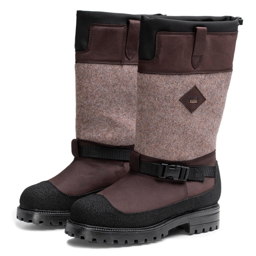 Pomar Saappaat | Loimu Miesten Gore-Tex® Huopasaappaat Bark Waxy/Pu/Sand Felt