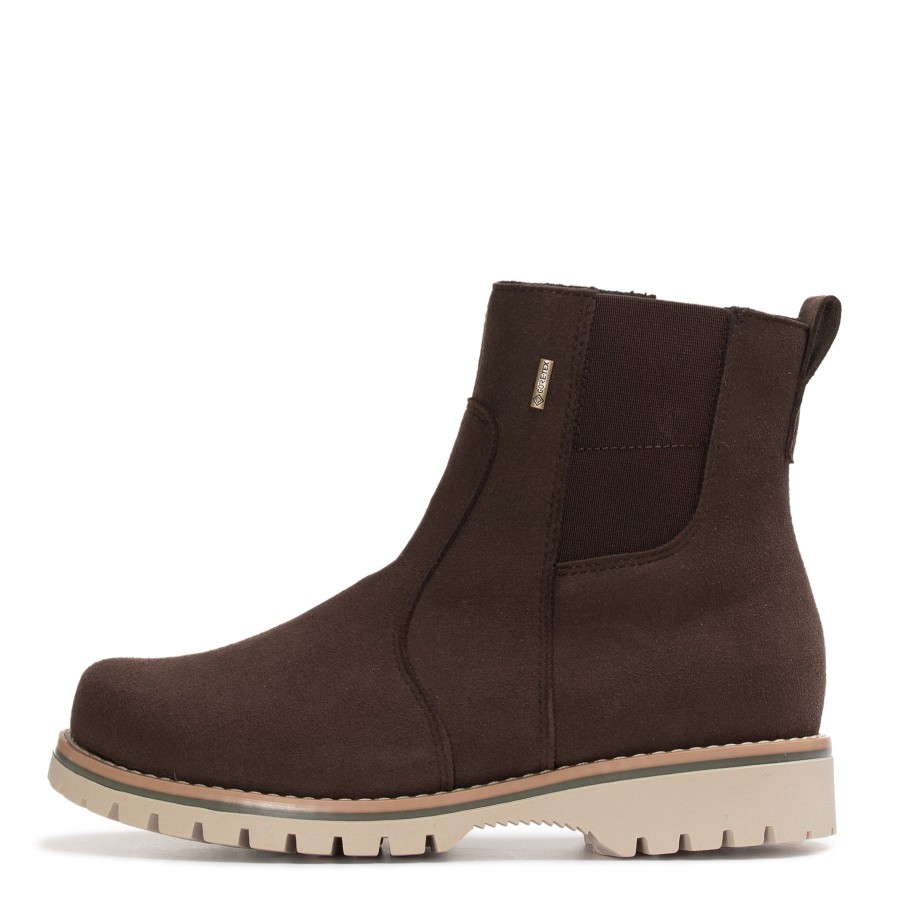 Pomar Vegan | Kataja Naisten Vegaaniset Gore-Tex® Chelsea Nilkkurit Bark Micro Suede/Wht S