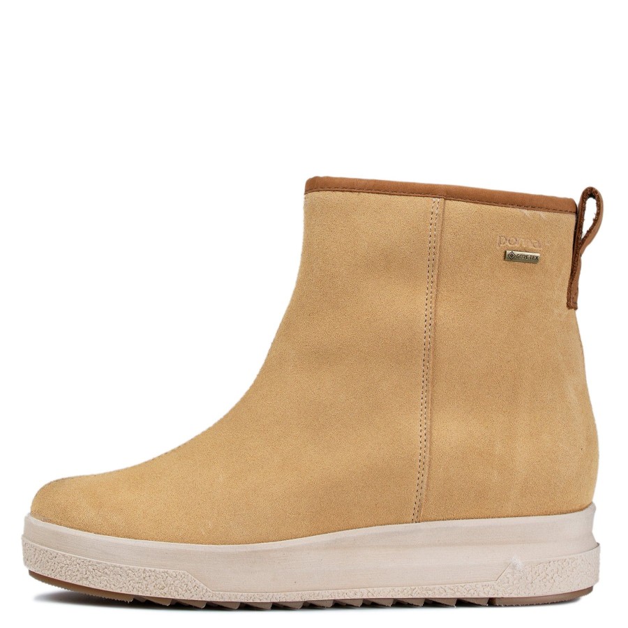 Pomar Talvinilkkurit | Pihta Naisten Gore Tex® Talvinilkkurit Leo Suede/Tan Nubuck/Bark S